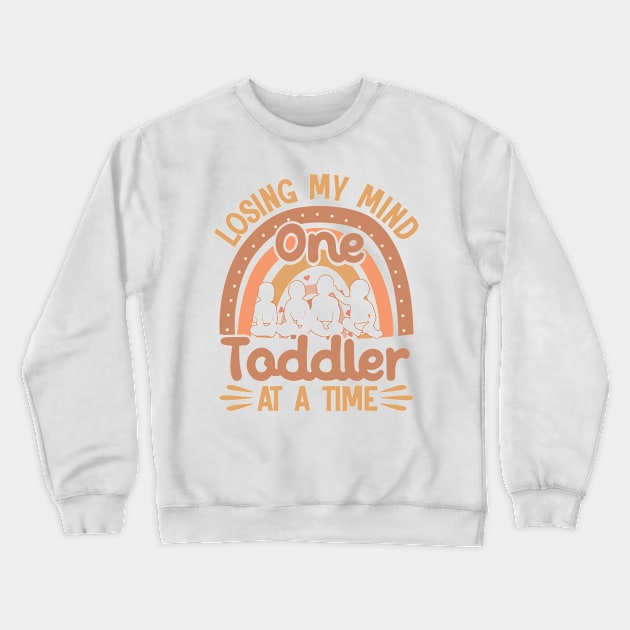 Childcare Losing My Mind Daycare Teacher Crewneck Sweatshirt by Toeffishirts